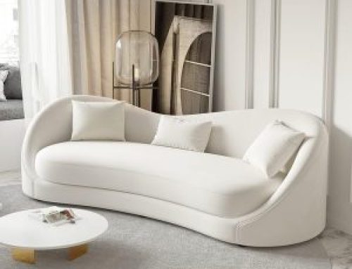 Modern Swivel Circle Sofa Couch – Modular Curved Round Velvet Upholstery, Semi-Circle Sectional Couch for Living Room & Lounge